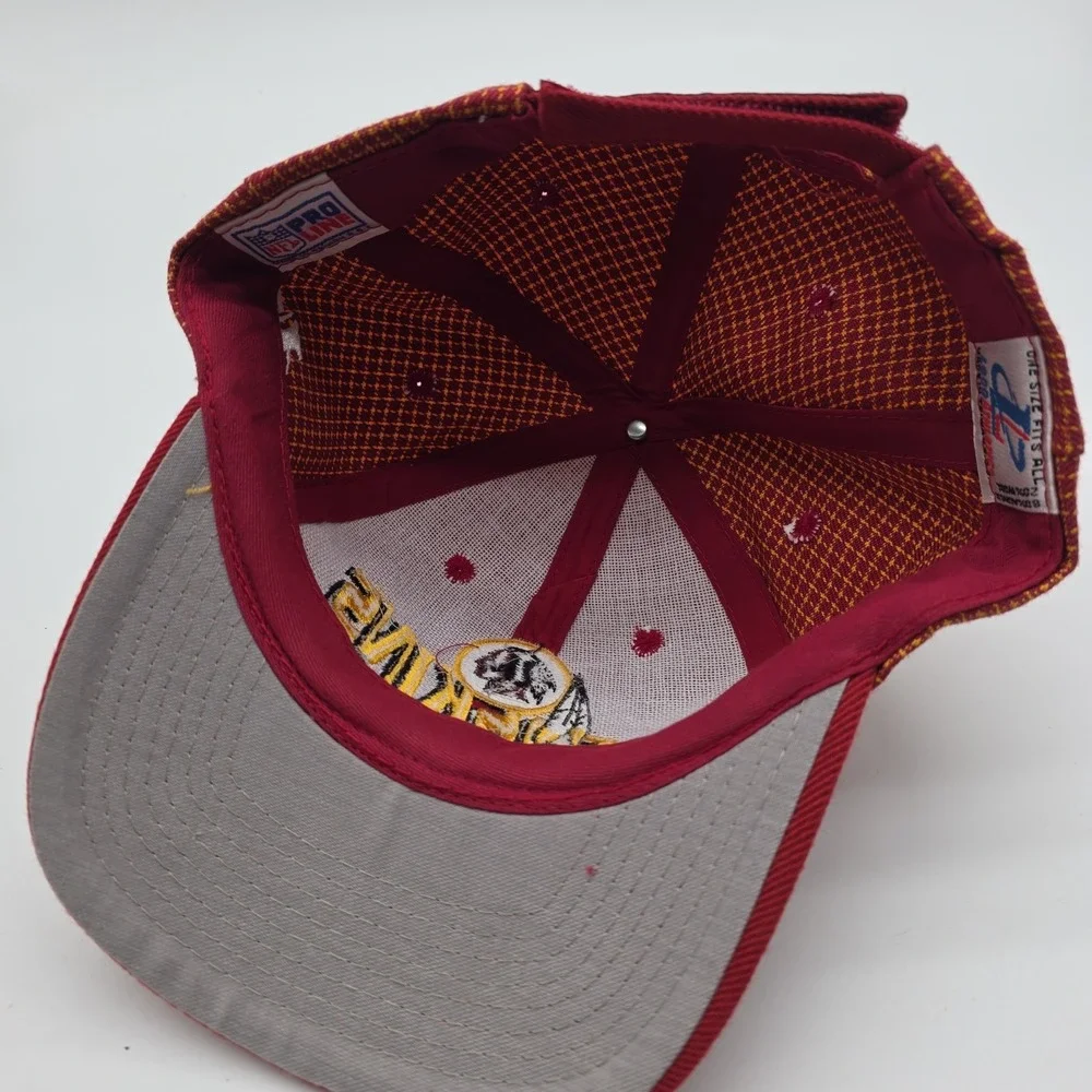 Vtg Washington Redskins Football Team Hat NFL Pro Line Logo Athletic Adj Red Cap